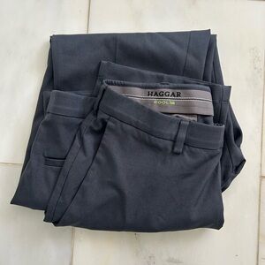 Haggar Cool 18 Men's Dark Charcoal Dress Pants